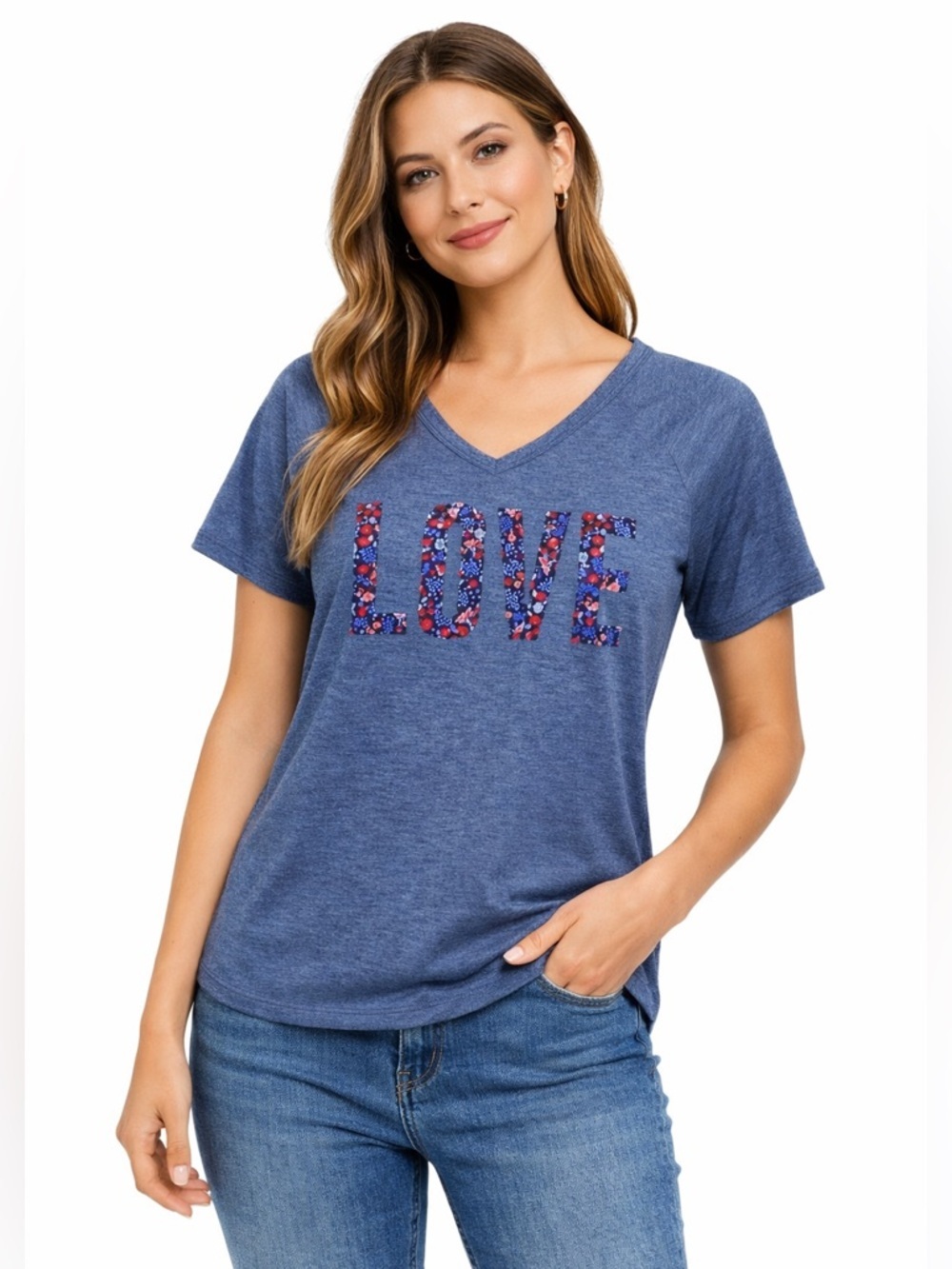 Style & Co. Floral Love Graphic Tee